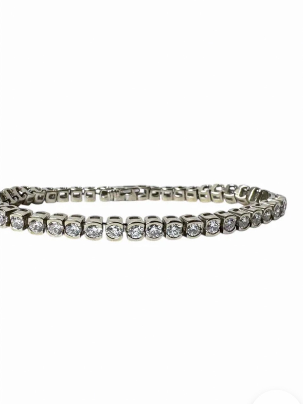 14k white gold  Diamond Tennis Bracelet with